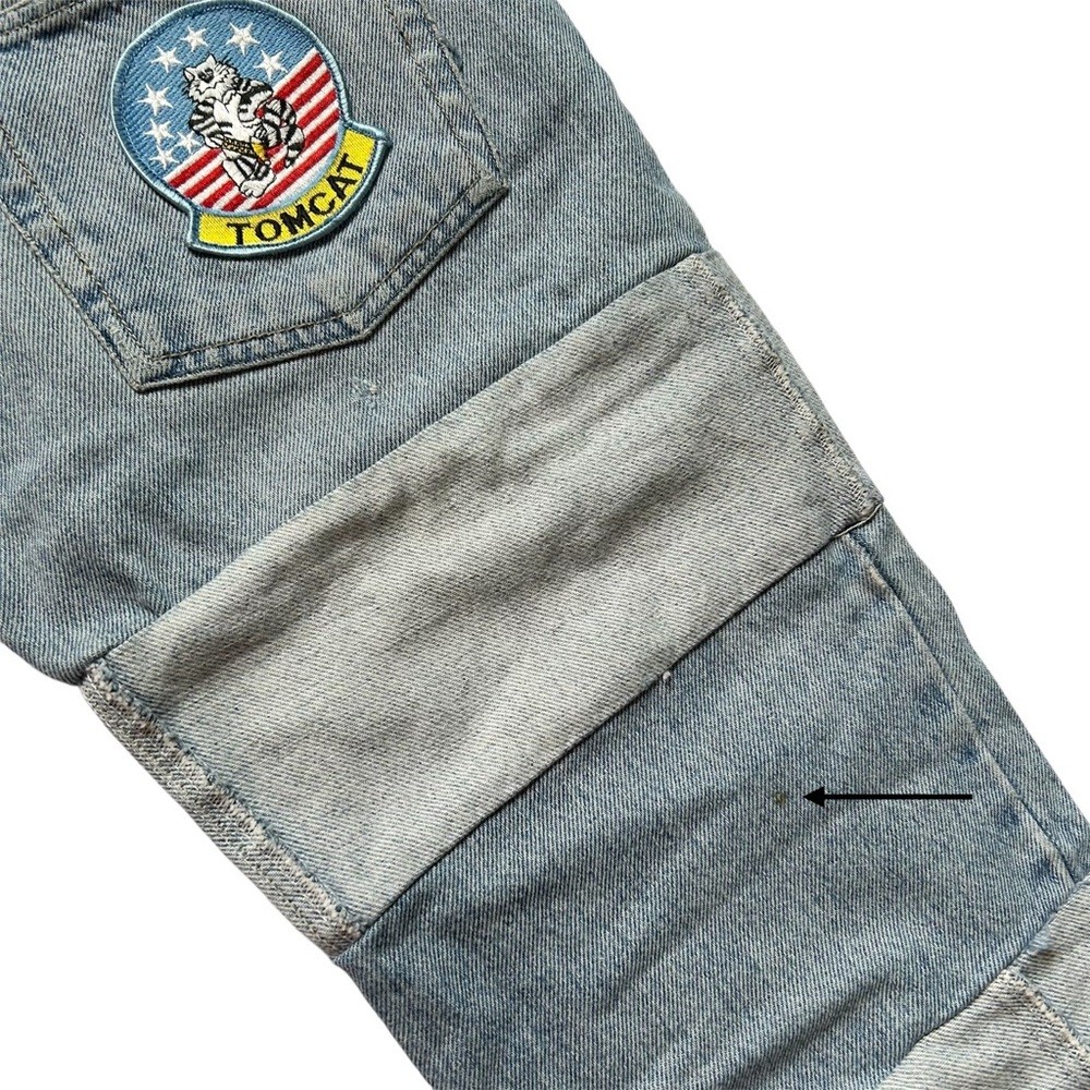 Vintage 90s Guess 29x26 Jeans x Ice Cream Soup Collab Reworked Denim - Picture 10 of 10